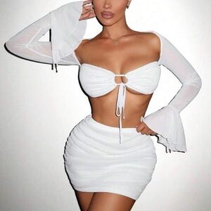 Ivory Lace Two Piece Set